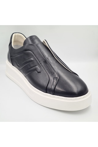 Libero 5552 Siyah Hakiki Deri Eva Taban Erkek Casual Sneaker Siyah
