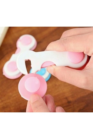 Kidkid Bebek Güvenlik Koruma Çocuk Mandal Kilit Pembe Çok Renkli