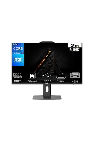 MSI Pro AP272P i7-14700 14MQ-864EU-K16 48 GB 4 TB SSD 27"  W11P FHD AIO Masaüstü Bilgisayar