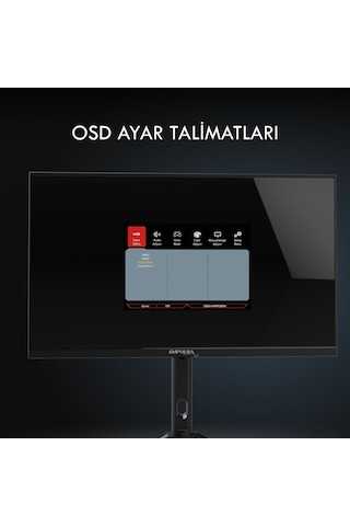 Inca 27" Ips Ilm-272kxg 0.5ms 300hz Hdmı-dp Pivot Gaming Monitör 2560 X 1440