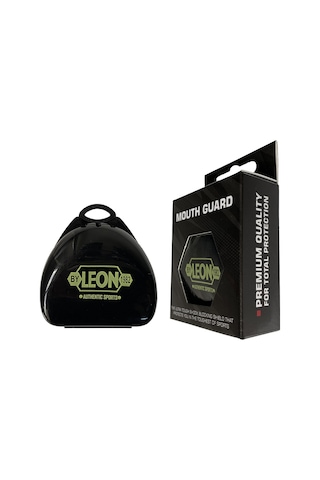 Leon Classic Dişlik Medikal Boks Dişliği Siyah Kutulu Şeffaf