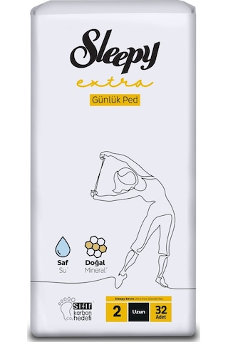Sleepy Extra Ultra İnce Günlük Ped Uzun Ped 32 Adet