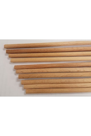 Ahşap  Çubuk Çıta Kavela Yivli Kayın 10 MM x 50 CM 10 Adet