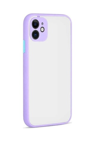 Apple Uyumlu iPhone 12 Mini Kılıf Zore Hux Kapak Lila