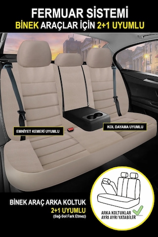 Skoda Favorit 781 1.3 135 Xlxglx 781 54 Hp 1993 Uyumlu Tay Tüyü Serisi Bej Oto Kılıfı Tam Set