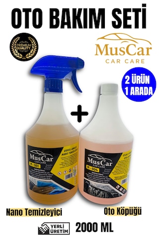Muscar Oto Bakım Seti - Nano Temizleyici&oto Köpüğü