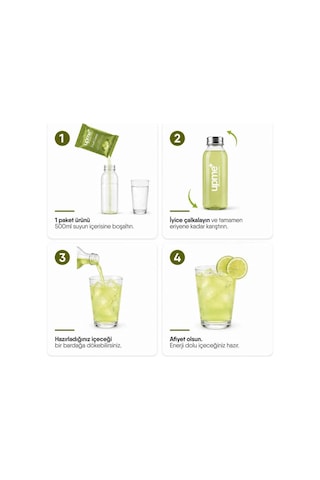 Upme Cool Lime Limon Aromalı İçecek Tozu 10'lu Paket Vitamin C Stevia Doğal Aroma 10 G