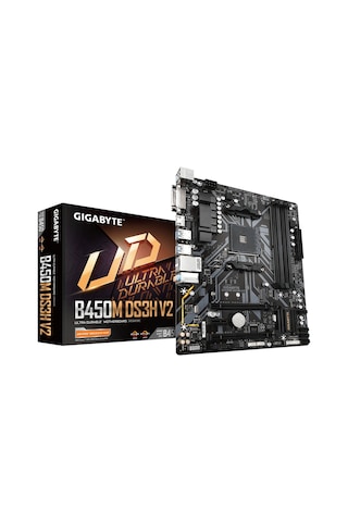 Gigabyte B450M DS3H V2 AMD B450 3600 MHz (OC) DDR4 Soket AM4 mATX Anakart