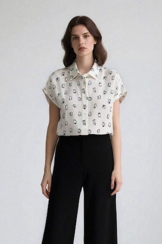 DeFacto Coool Regular Fit Desenli Viskon Kısa Kollu Gömlek Z1661AZ25SPWT32