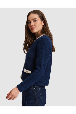 Pierre Cardin Lacivert Crop Top Triko Hırka 50331278 Vr033