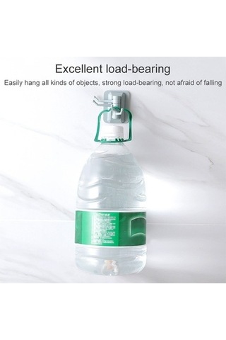 Tongxida Viskon Rafı Kanca İzsiz Güçlü Duvar Döner Deliksiz Banyo Adet 10 Fi Mavi Mavi