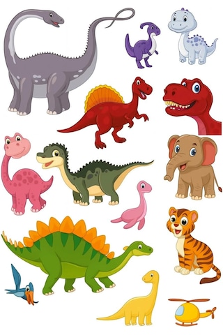 Sticker Kitabım Dinozorlar 60 Renkli Ve Eğitici Çıkartma İle Öğretici Etkinlik Kitabı