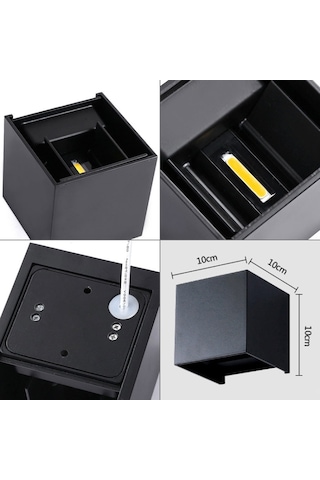 6w Hafif Şekli Ayarlanabilir Alüminyum Kabuk Kobu Led Duvar Işığı Diğer Diğer