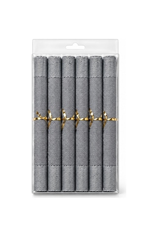 Un-901 -g 6 Lı Amerıkan Servıs Setı 30x450 Cm Gri