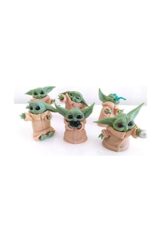 Star Wars 3D Baby Yoda Mini Figür Oyuncak 6cm