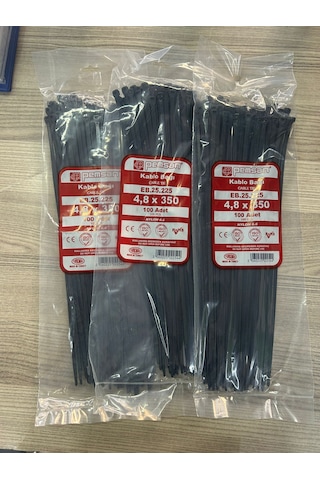 Pemsan Cırt Kablo Bağı 4.8x350 Beyaz 1 Paket 100 Adet