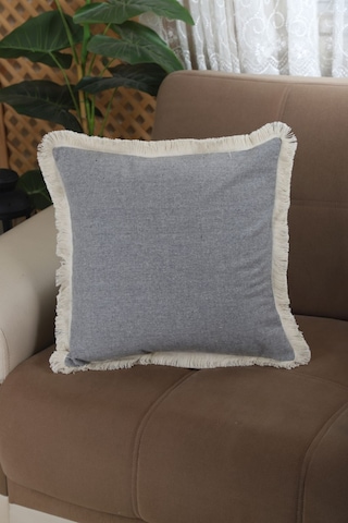 Dnc Home Tekstil Ndchome Gri Püsküllü Kırlent Kırlent Kılıfı 43 X 43