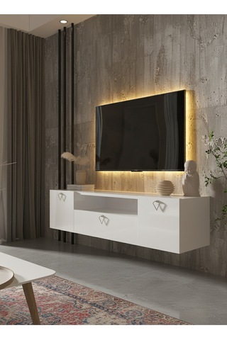 Resital Tv Ünitesi S1241-1 Beyaz Beyaz