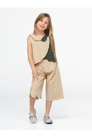Dream Kız Çocuk Kapri Takım-bej Bej