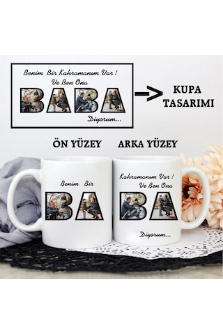 Babaya Özel Fotoğraflı Kupa Bardak Babaya Özel Fotoğraflı Kupa Bardak