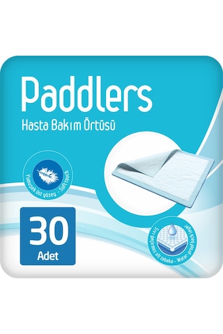 Paddlers Hasta Bakım Yatak Koruyucu Örtü 60x90 cm 30 Adet – Sıvı Geçirmez, Emici