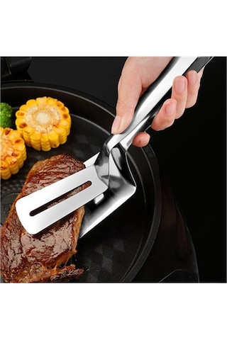 Cc Globall Paslanmaz Çelik Çift Taraflı Et Spatula Maşası