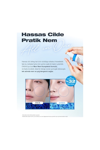 Yağ - Nem Dengesi Sunan Hepsi Bir Arada Bakım Emülsiyonu Dashu Blue Sedum All In One