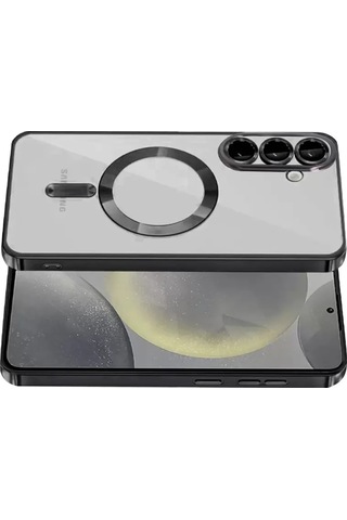 Newface Samsung Uyumlu Galaxy A37 5g Kross Magneticsafe Kapak - Siyah Şeffaf