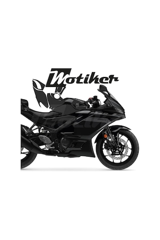 Yamaha Yzf R25 - R3 / 2019 - 2025 Model Depo Mat Karbon Tasarım Sticker Etiket Modeli
