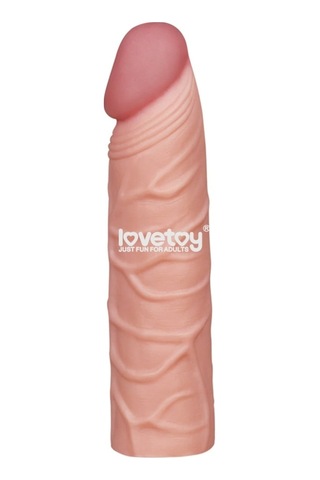 Hızlı Express Lovetoy X-Tender 3 Cm Dolgulu Realistik Penis Kılıfı + 10 Ml Kaydırıcı