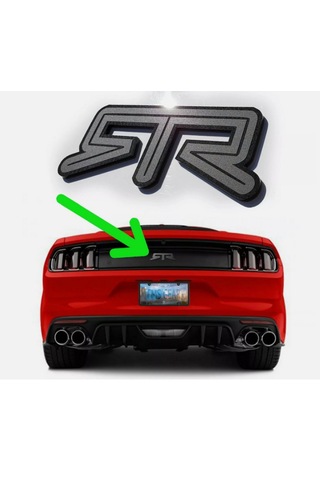 Dk Tuning Mustang Rtr Bagaj Siyah Logo Arma Ford İle Uyumlu