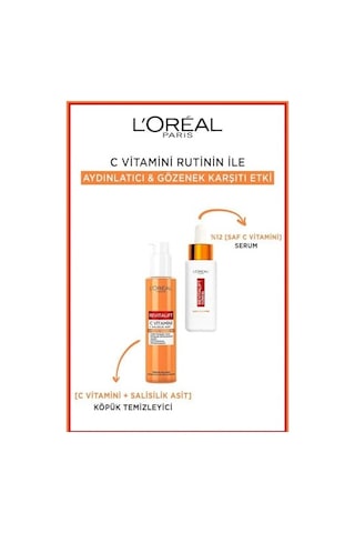 L'oreal Paris Revitalift Clinical C Vitamini Ve Salisilik Asit İçeren, Aydınlatıcı Ve Gözenek Karşıtı Köpük Temizleyici