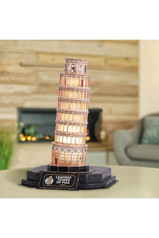 Pisa Kulesi 3d Puzzle Led Işıklı L535h
