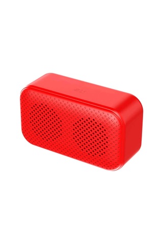 Çalar Saatli Ve Fm Radyolu Bluetooth Hoparlör Dijital Saat Ve Aynalı Tasarım 6w Ses Çıkışı Kırmızı