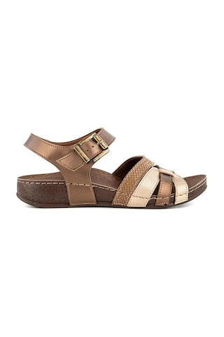 Muya Rhoas 33218-187 Anatomik Taban Kadın Sandalet Bronz 36-40 Bronz