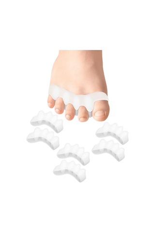 Akestoria Med Silkonlu Beş Parmak Bunyon Ayak Parmak Düzeltici Ve Kemik Koruycu Fc-020 Standart