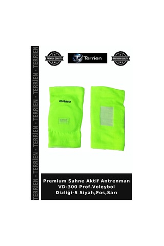 Premium Sahne Aktif Antrenman Vd-300 Prof.voleybol Dizliği-s Siyah,fos,sarı Çok Renkli