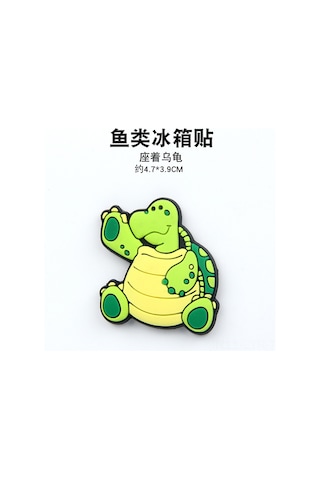 Ranyeek Deniz Balıkları Figürlü Yumuşak Jeli Manyetik Buzdolabı Sticker - Çocuk Eğitimi Ve Dekorasyon Amaçlı Kaplumbağa Desenli