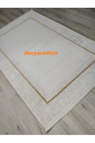Foneks Halı Lavin %100 Akrilik Makina Halısı 4305agold 150x233 Cm