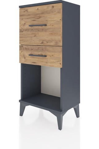Arges Komodin 2 Çekmeceli 44x30x96 Antrasit-çam Antrasit