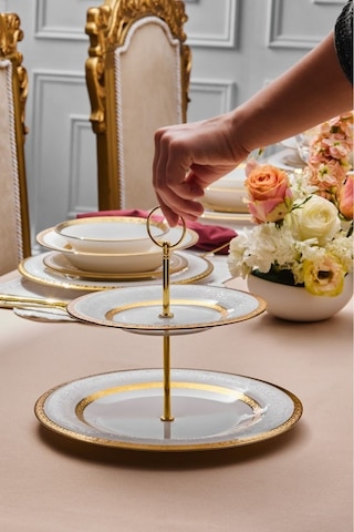 Karaca Royal Bone Victoria Katlı Kurabiyelik Gold