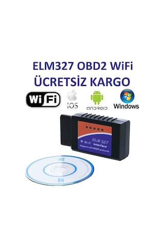Elm327 Obd2 Wifi Kablosuz Araç Oto Arıza Tespit Cihazı Obd2 (341396642)