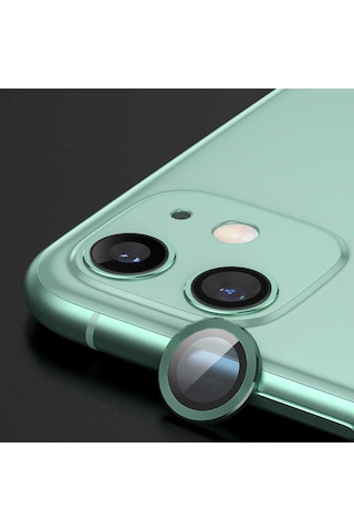 Kilifone - Apple Uyumlu iPhone 12 Mini - Kamera Lens Koruyucu Cl-07 - Siyah