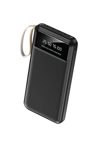4 Çıkışlı Digital Göstergeli Fenerli 10.000 Mah Powerbank