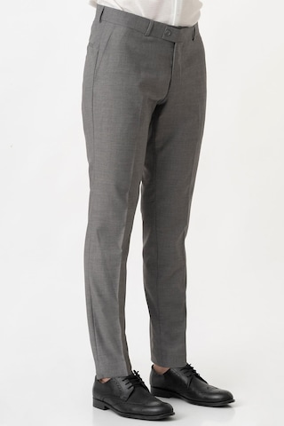 White Stone Caserta P1001 Slim Fit Düz Kumaş Pantolon Gri-gri Gri