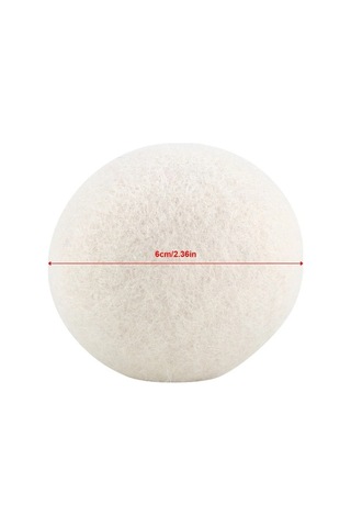 Fortunelane 6 Adet 6cm Doğal Yün Kurutma Topu Kimyasız Kumaş Yumuşatıcı Yeniden Kullanılabilir Kuruma Süresini Uzatır Ev-friendly