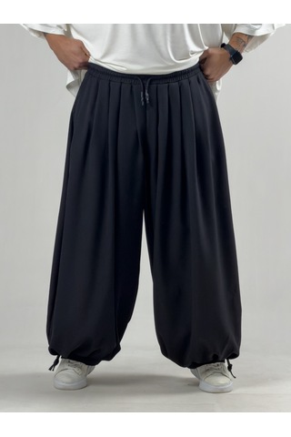 Cocopelli Süper Oversize Siyah Erkek Jogger Pantolon Coc3233