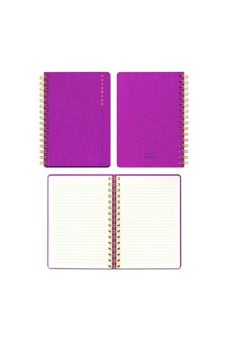 Melimelek Çizgili Defter Pembe Bez Ciltli - Ceyda Düvenci Pembe