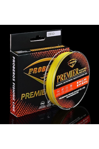 Sones Proberos 8 Düzenlendi 100m Majestic Horse Balık Misinası, Misina Numarası: 1.0 / 15lb Sarı