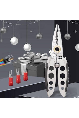 6 Boyutta Altıgen Delikli 7 İnç Çok Amaçlı Kablo Sıyırma Makinesi Çelik Renk